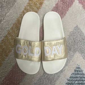 One of a kind Adidas slides